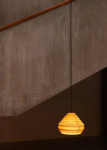 1001 Hans Pendant pendel - Matt oljevaxad furu, Ø38 cm - Vaarnii