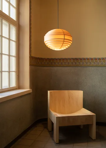 1002 Hans Pendant pendel - Matt oljevaxad furu, Ø46 cm - Vaarnii