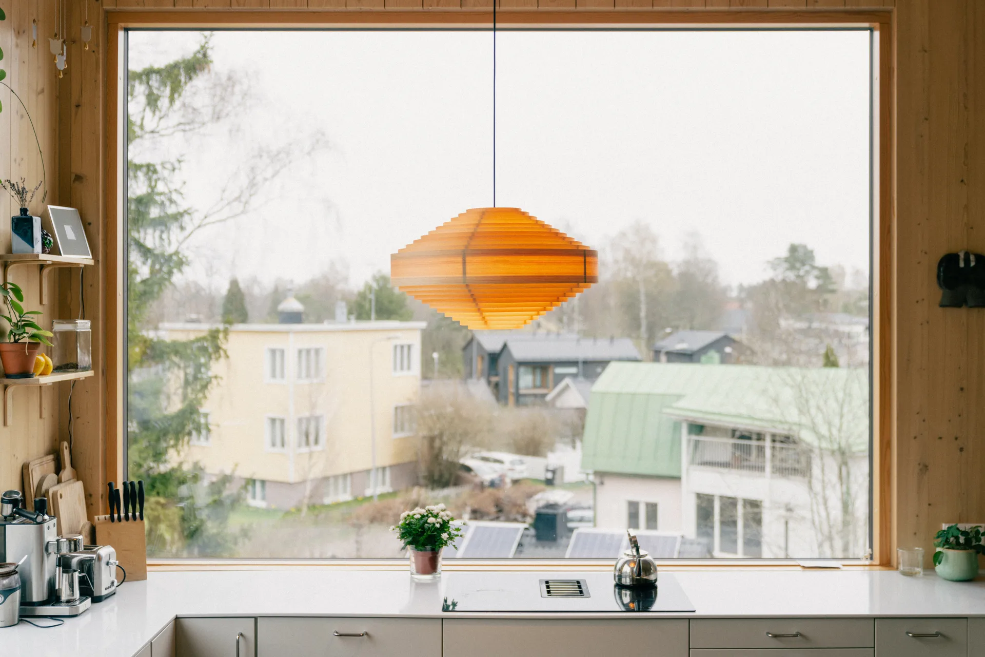 1003 Hans Pendant pendel, Matt oljevaxad furu, Ø60 cm Vaarnii