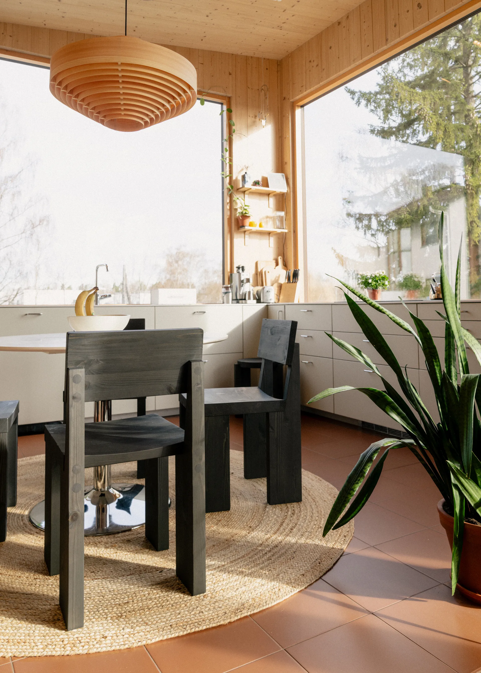 1003 Hans Pendant pendel, Matt oljevaxad furu, Ø60 cm Vaarnii