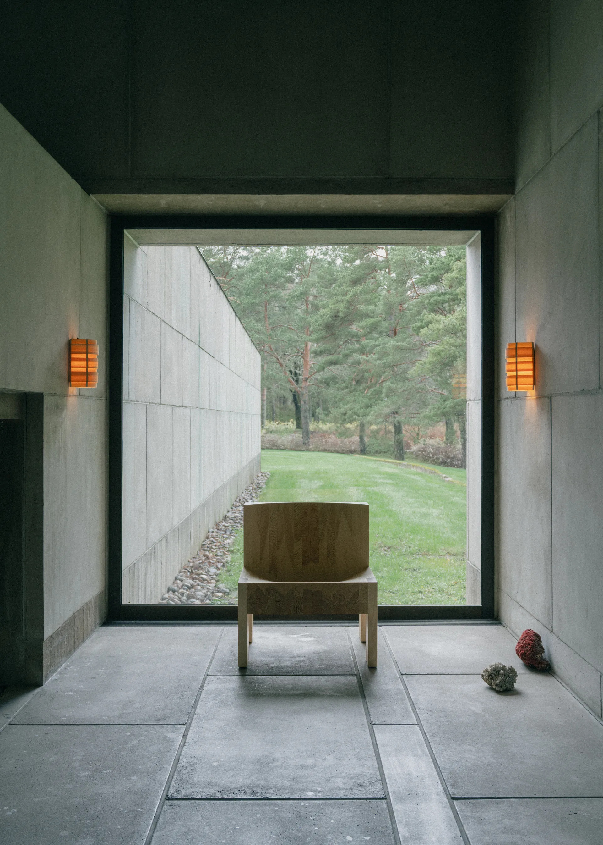 1004 Hans Wall Light vägglampa, Matt oljevaxad furu, 16x24 cm Vaarnii