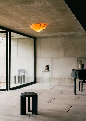 1005 Hans Ceiling Light plafond - Matt oljevaxad furu, Ø42 cm - Vaarnii