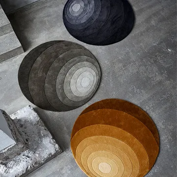 Luna matta rund - dark sand, 120 cm - Verpan