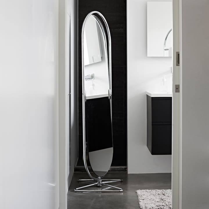 Panton System 123 golvspegel, Krom Verpan