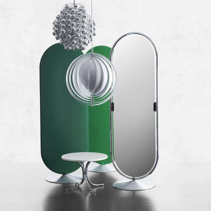 Panton System 123 golvspegel, Krom Verpan