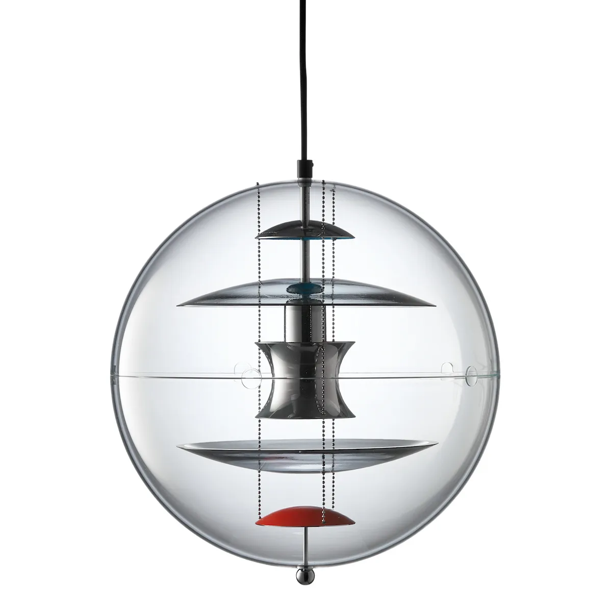 VP Globe Coloured Glass taklampa, Ø40 cm Verpan
