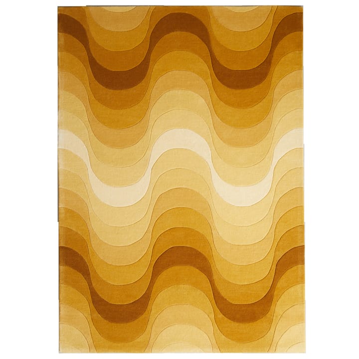 Wave matta 170x240 cm - Gul - Verpan