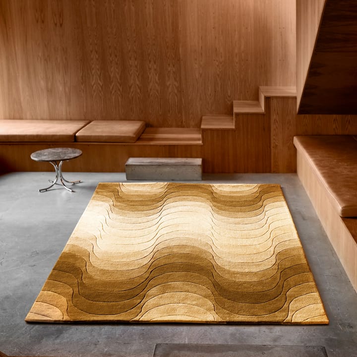 Wave matta 170x240 cm, Gul Verpan
