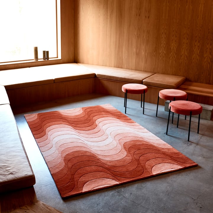 Wave matta 170x240 cm, Orange Verpan