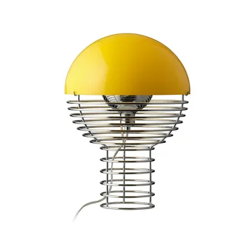 Wire bordslampa Ø30 cm - Chrome-yellow - Verpan