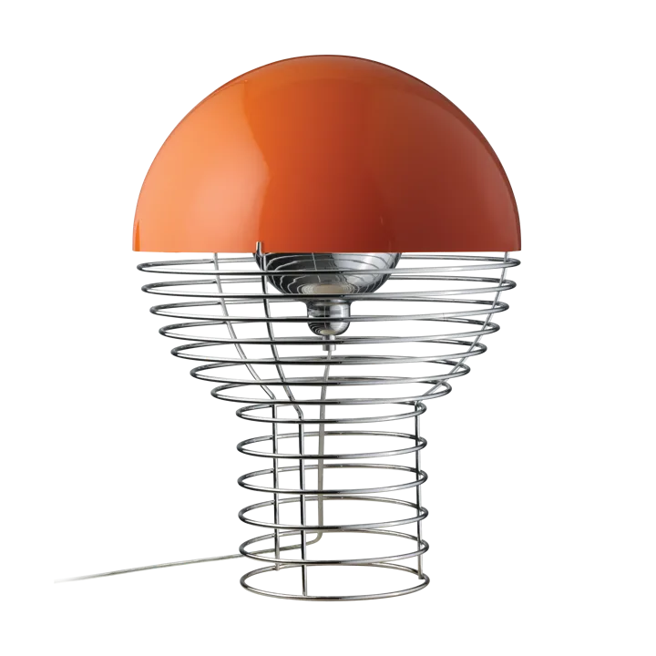 Wire bordslampa Ø40 cm - Chrome-orange - Verpan