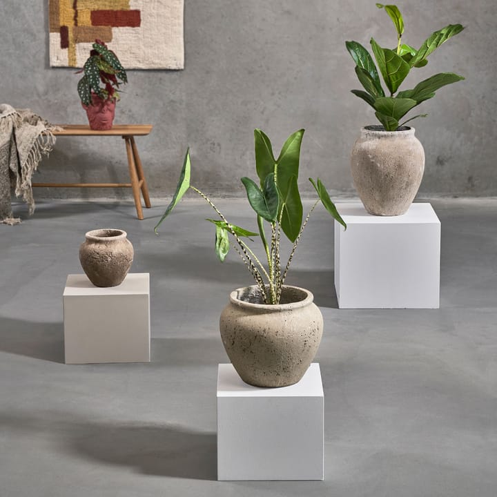 Loev kruka, Grå, medium Ø30.5 cm Villa Collection