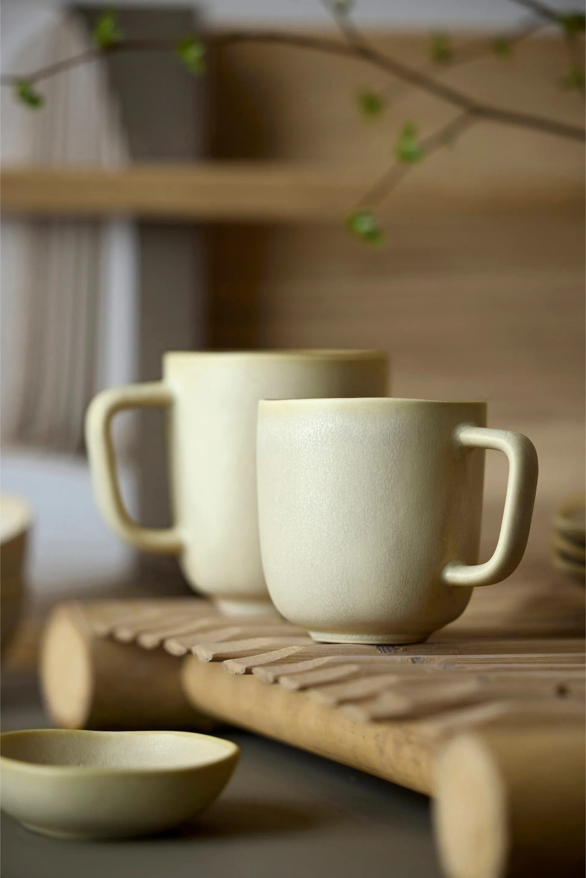 Shoku sojaskål Ø9 cm, Beige Villa Collection