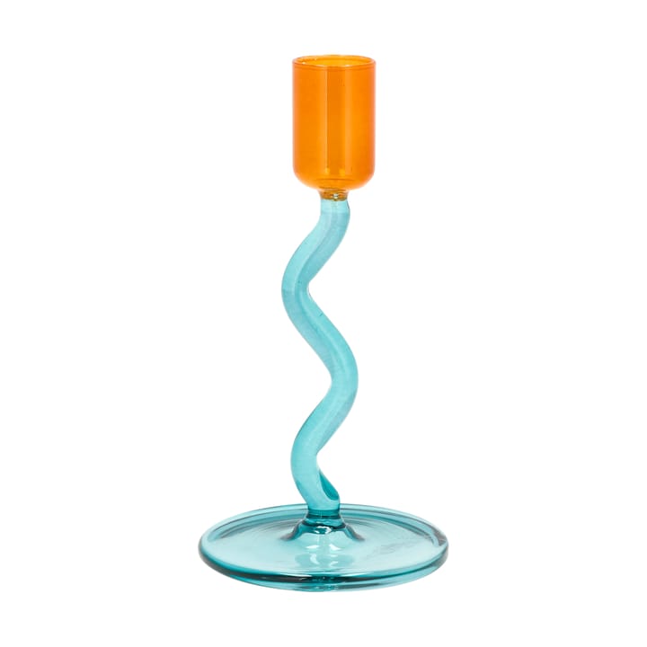 Styles ljusstake 15,3 cm - Blue-amber - Villa Collection