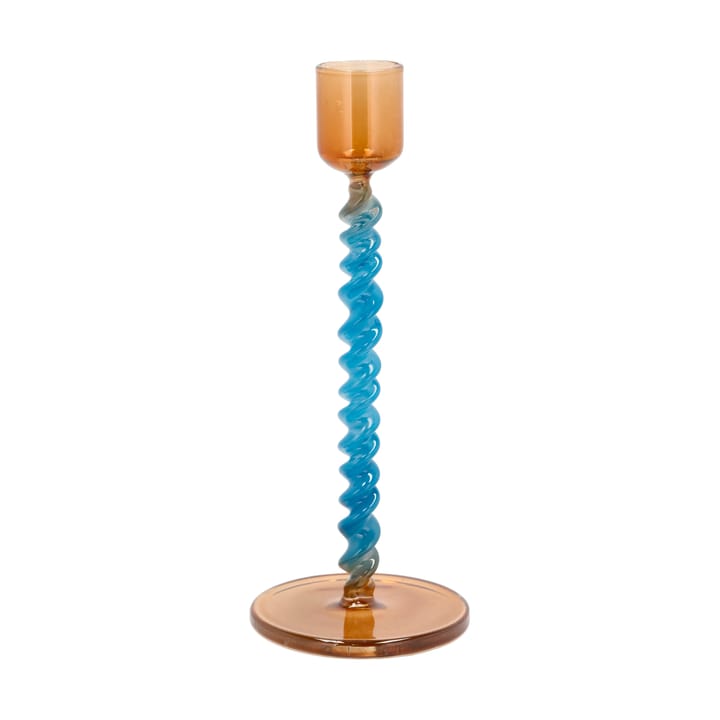 Styles ljusstake 16,3 cm - Blue-amber - Villa Collection