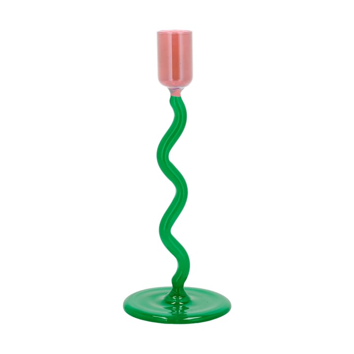 Styles ljusstake 19,6 cm - Green-pink - Villa Collection