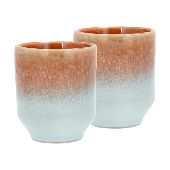 Styles mugg 18 cl 2-pack - Blue-amber - Villa Collection
