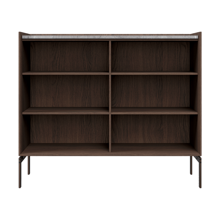 Vipp Cabinet H3 sideboard med ben - Dark oak-marble - Vipp
