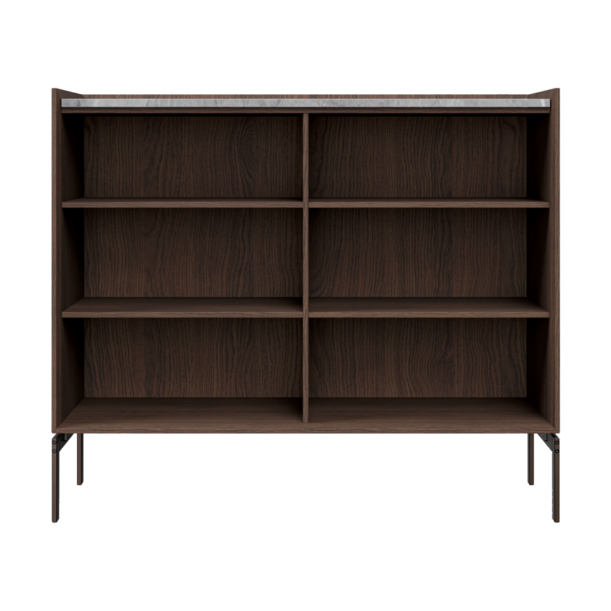 Vipp Cabinet H3 sideboard med ben Dark oak-marble | Skandinavisk Design | Sideboards & Skänkar | Brun