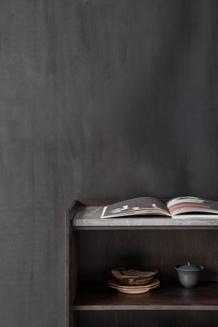 Vipp Cabinet H3 sideboard med ben, Dark oak-marble Vipp
