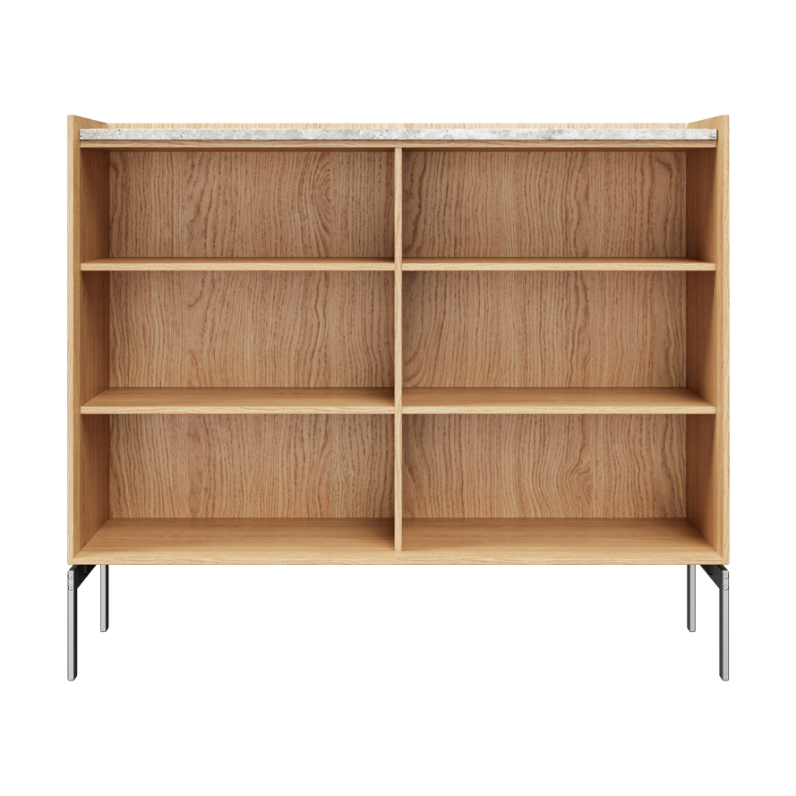 Vipp Cabinet H3 sideboard med ben Light oak-marble | Skandinavisk Design | Sideboards & Skänkar | Brun