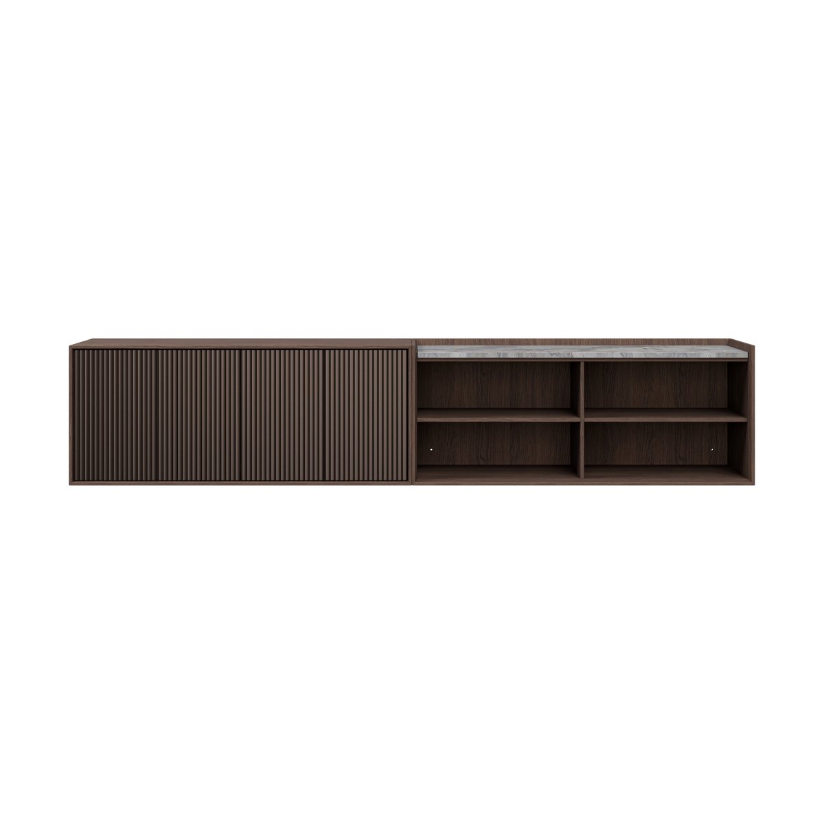 Vipp Cabinet H6 sideboard Dark oak-marble, doors | Skandinavisk Design | Sideboards & Skänkar | Brun