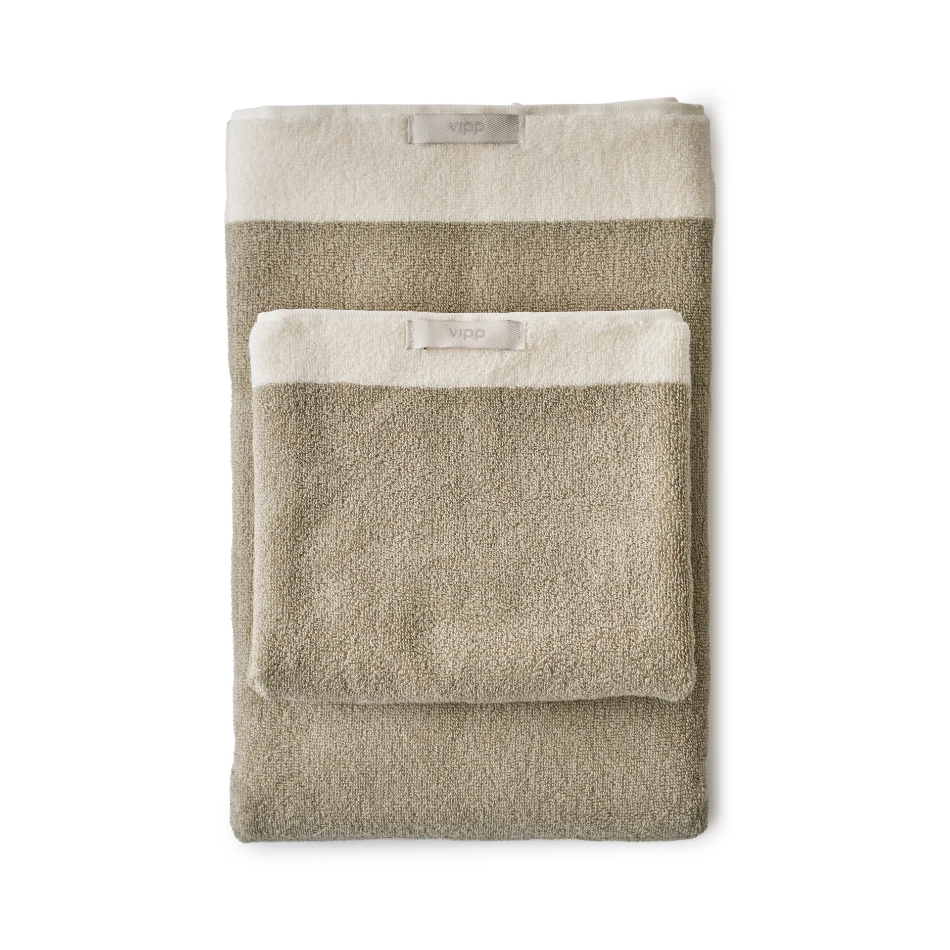 Vipp102 gästhandduk, Khaki, 40x60 cm Vipp