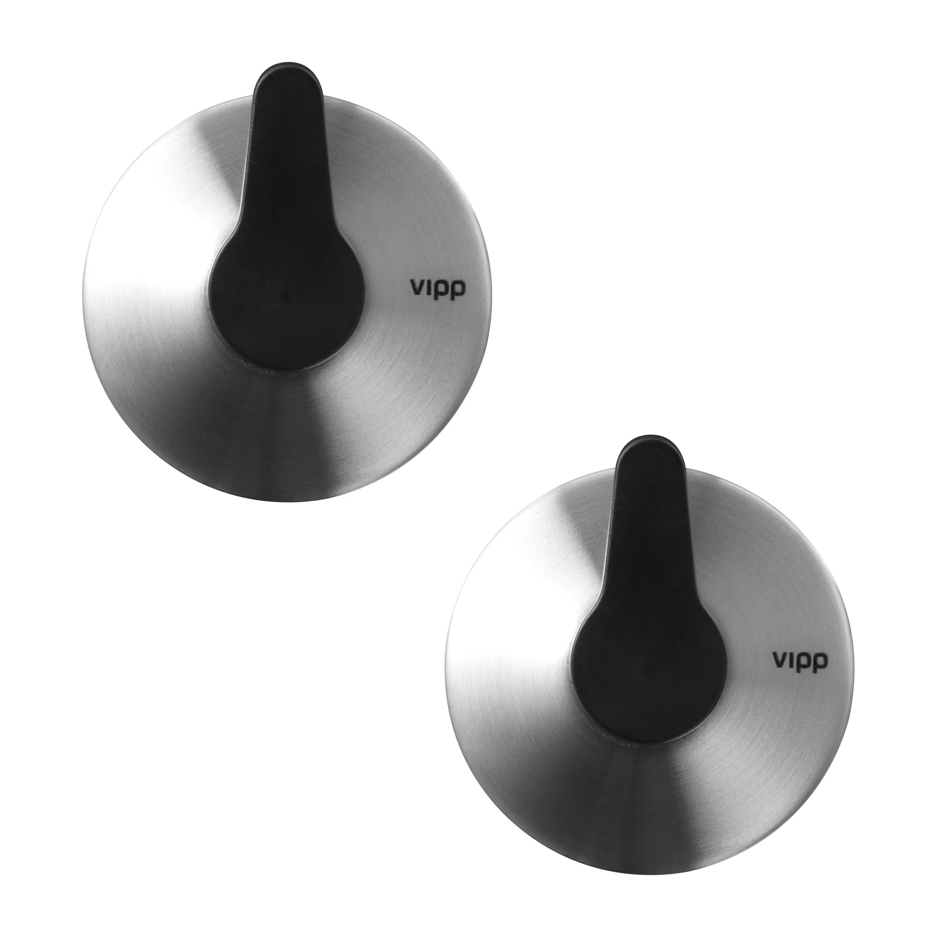 Vipp12 krok med sugpropp 2-pack, Stainless steel Vipp