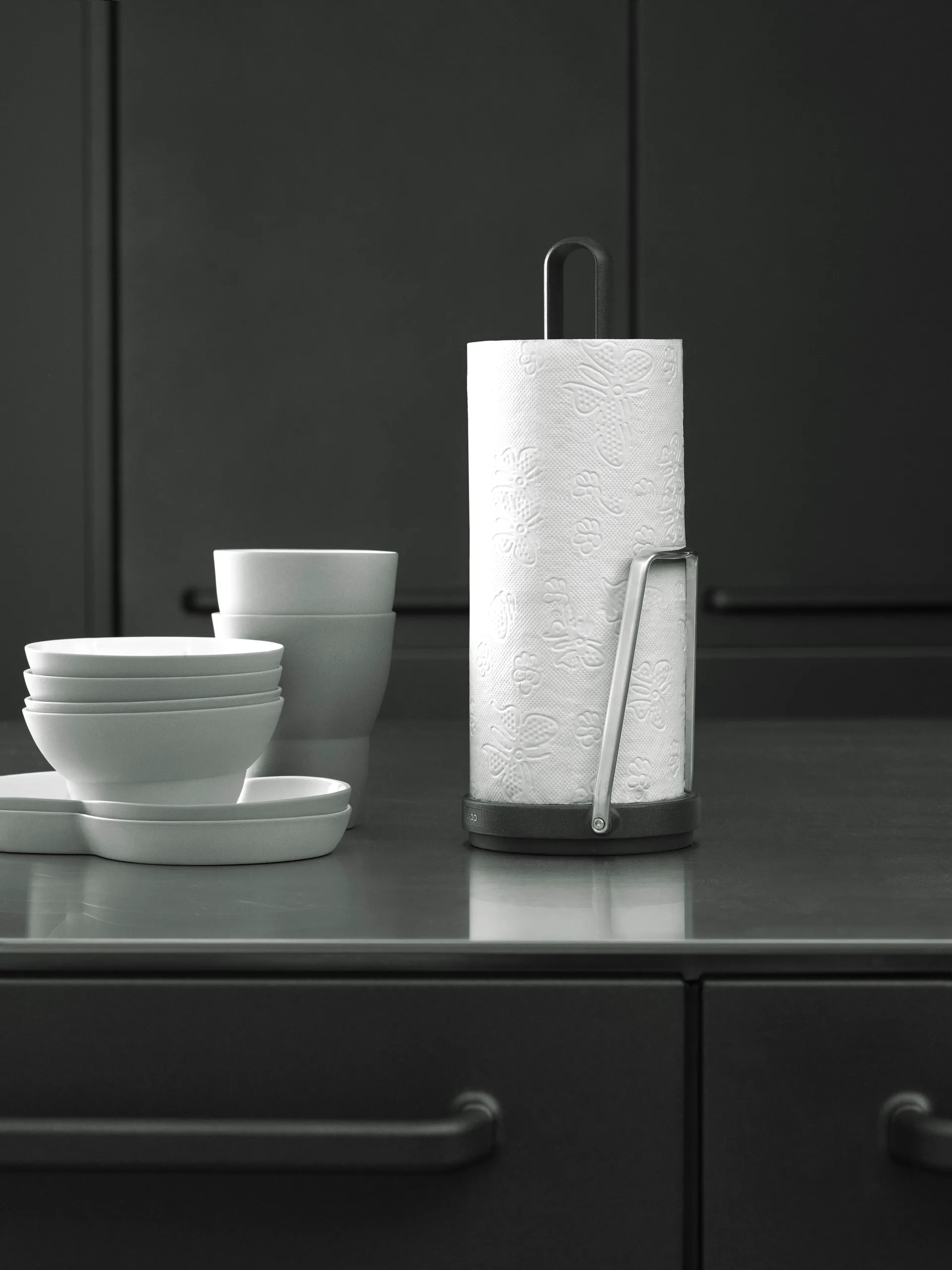 Vipp266 köksrullehållare 30 cm, Black Vipp