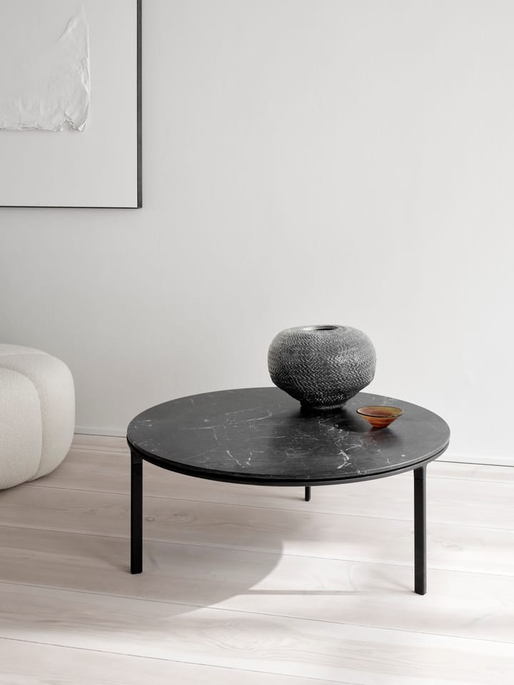 Vipp425 soffbord marmor Ø90x35,5 cm, Black Vipp