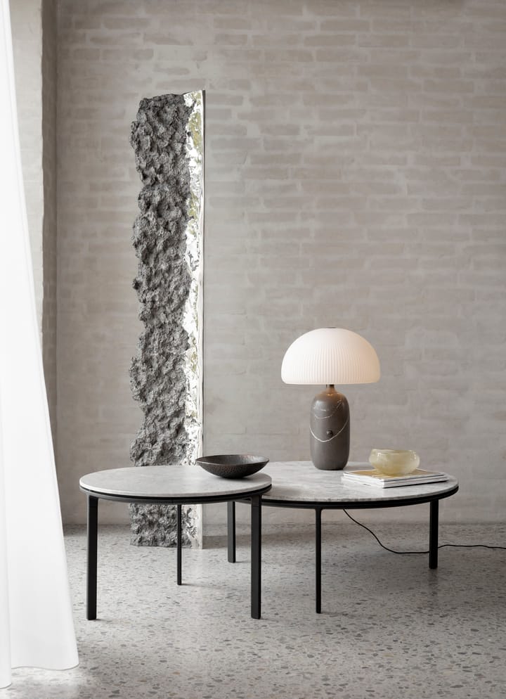 Vipp425 soffbord marmor Ø90x35,5 cm, Sky grey Vipp