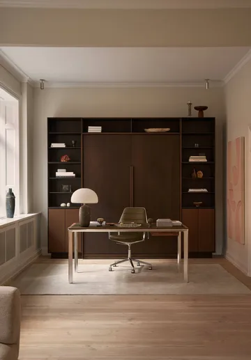 Vipp432 skrivbord - Bosco leather-dark oak - Vipp