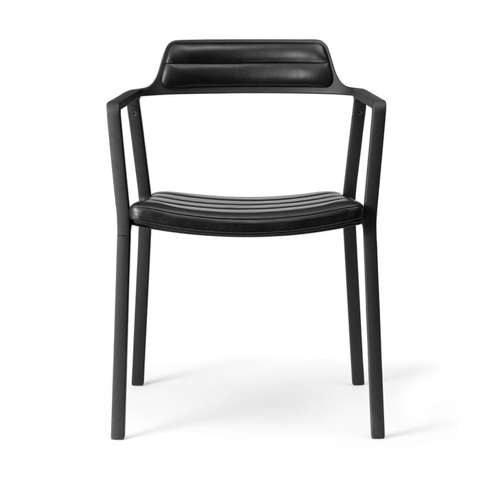 Vipp451 stol, Black aluminium-black leather Vipp