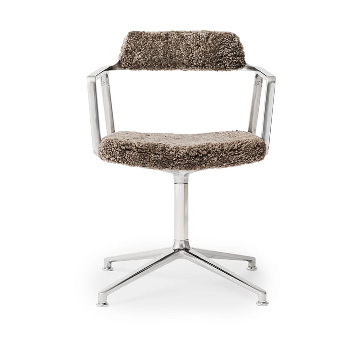 Vipp452 kontorsstol curly limited edition - Brown Sheepskin - Vipp