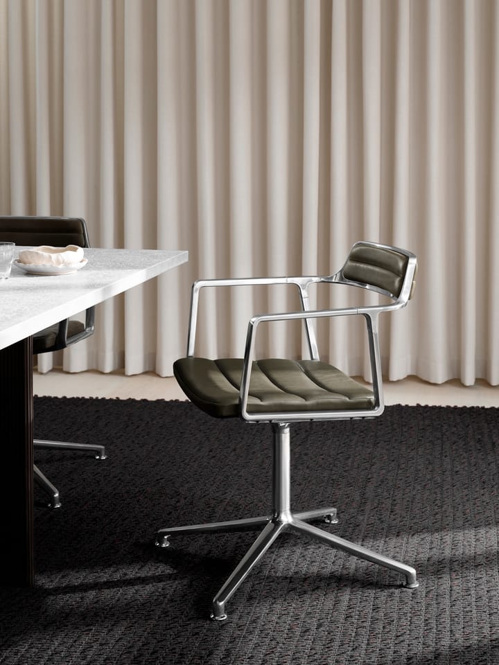 Vipp452 Swivel kontorsstol, Pol. aluminium-bosco green Vipp