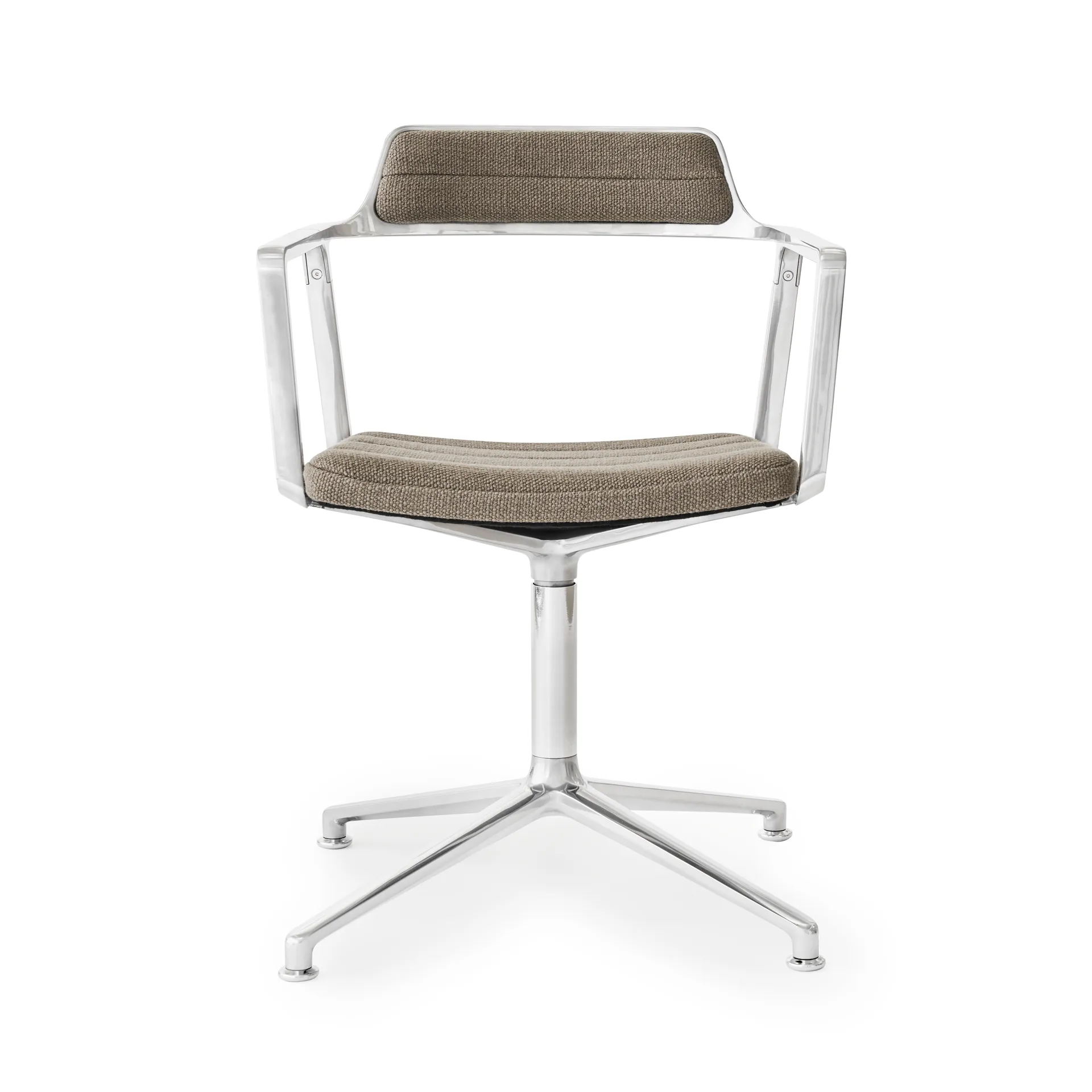 Vipp452 Swivel kontorsstol, Pol. aluminium-dark sand Vipp