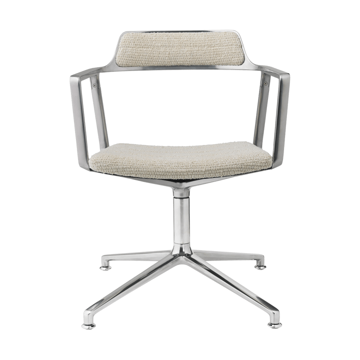 Vipp452 Swivel kontorsstol - Wavy off white-light grey-pol. aluminium - Vipp