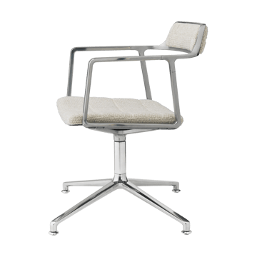 Vipp452 Swivel kontorsstol - Wavy off white-light grey-pol. aluminium - Vipp