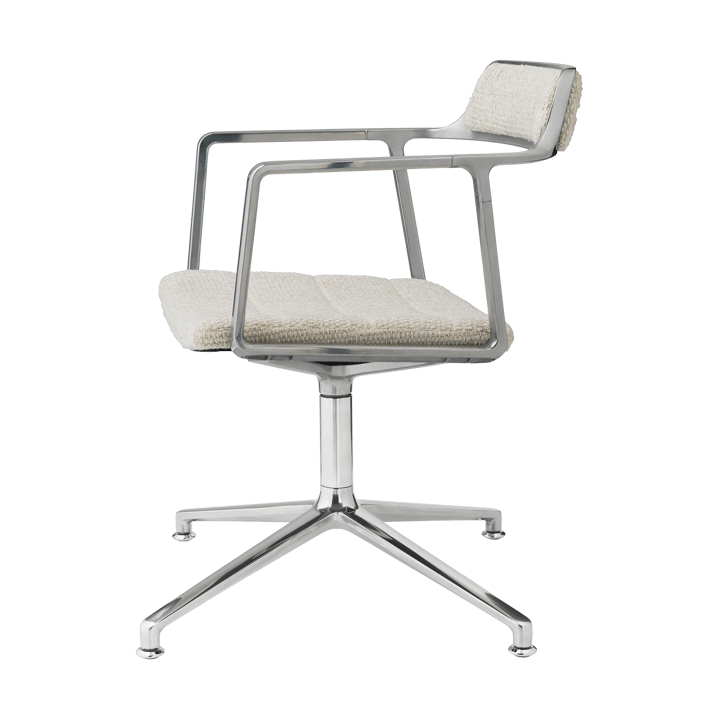 Vipp452 Swivel kontorsstol, Wavy off white-light grey-pol. aluminium Vipp