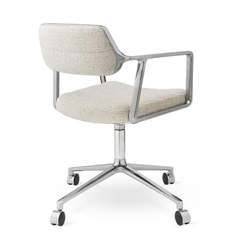 Vipp453 Swivel kontorsstol med hjul - Wavy off white-light grey-pol. aluminium - Vipp