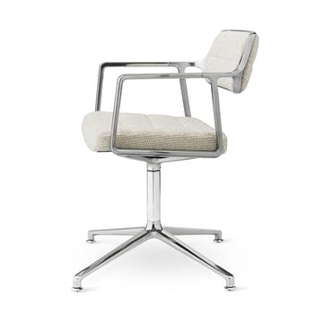 Vipp453 Swivel kontorsstol - Wavy off white-light grey-pol. aluminium - Vipp