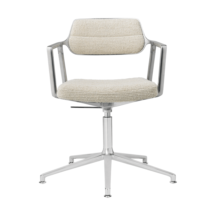 Vipp453+ Swivel kontorsstol - Wavy off white-light grey-pol. aluminium - Vipp