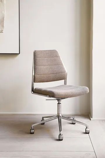 Vipp454+ Swivel chair kontorsstol med hjul - Tenzo-polished aluminium - Vipp