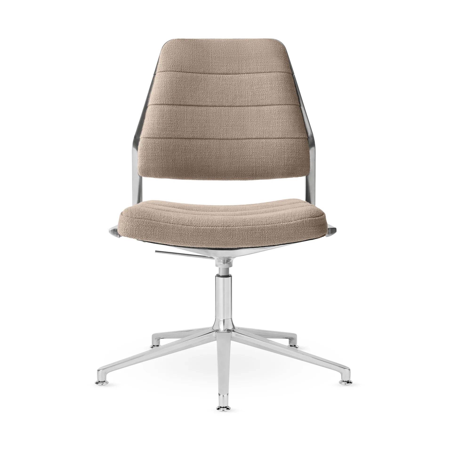 Vipp454+ Swivel chair kontorsstol, Tide dark sand-polished aluminium Vipp