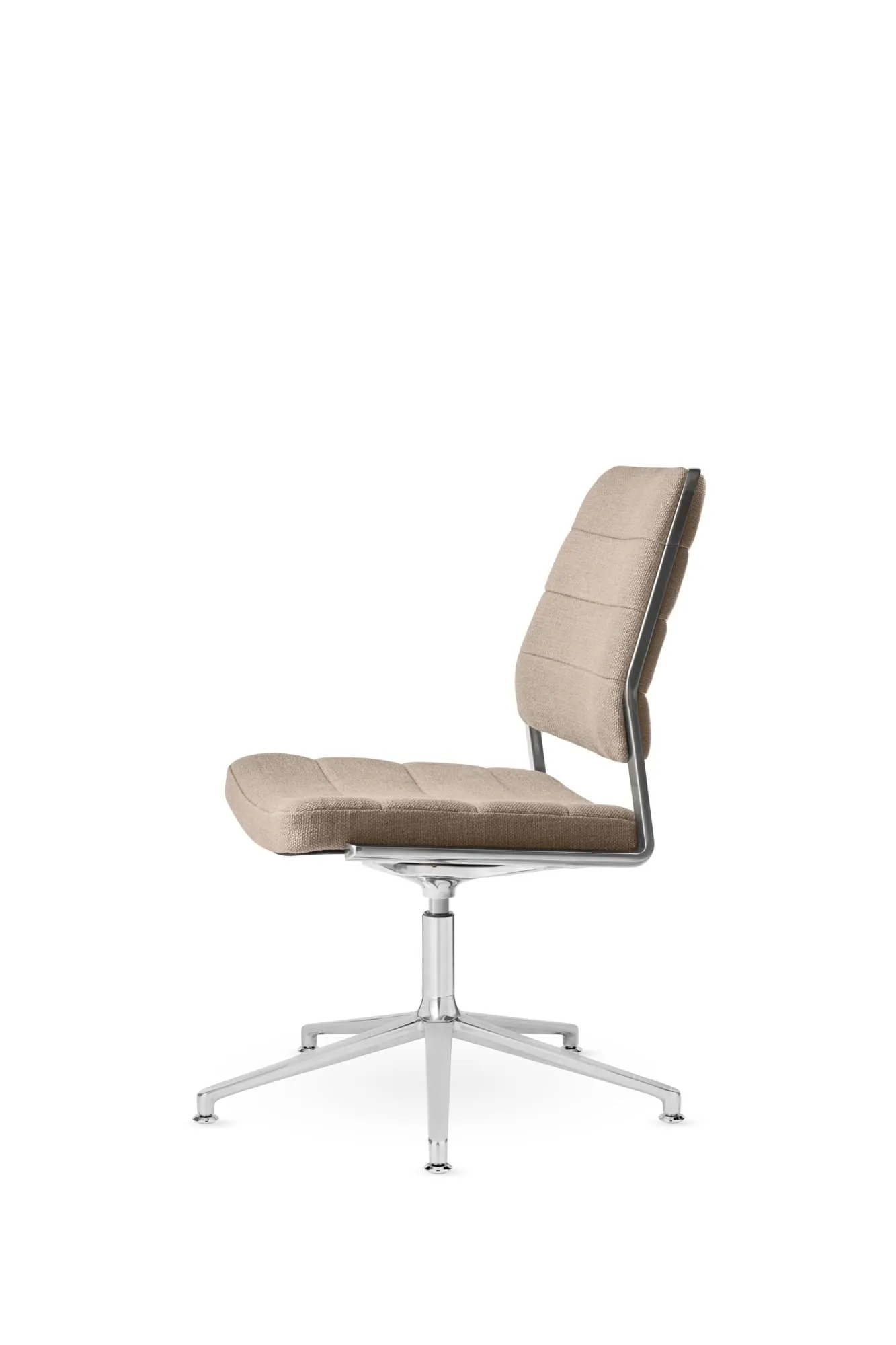 Vipp454+ Swivel chair kontorsstol, Tide dark sand-polished aluminium Vipp