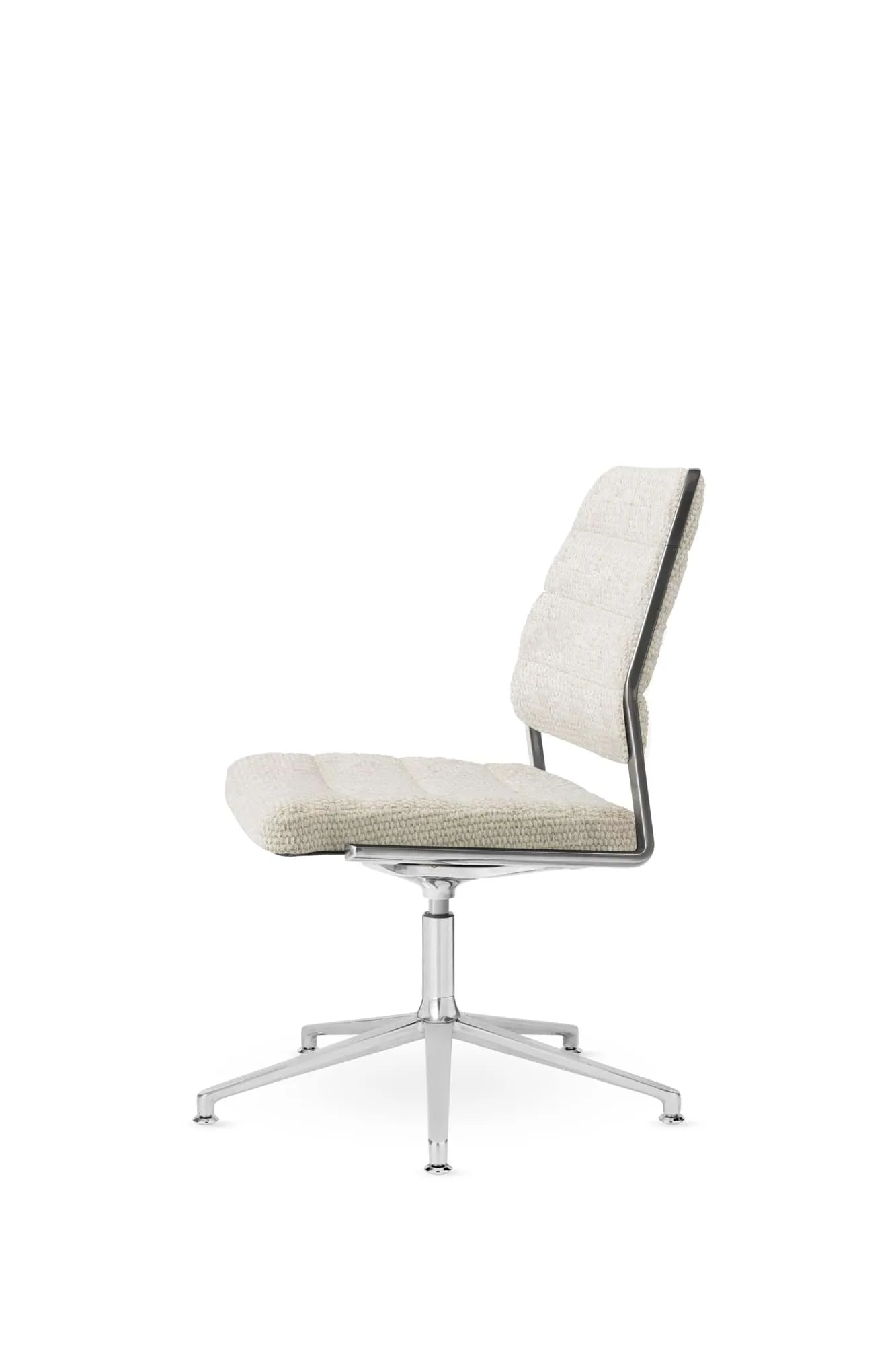 Vipp454+ Swivel chair kontorsstol, Wavy-polished aluminium Vipp