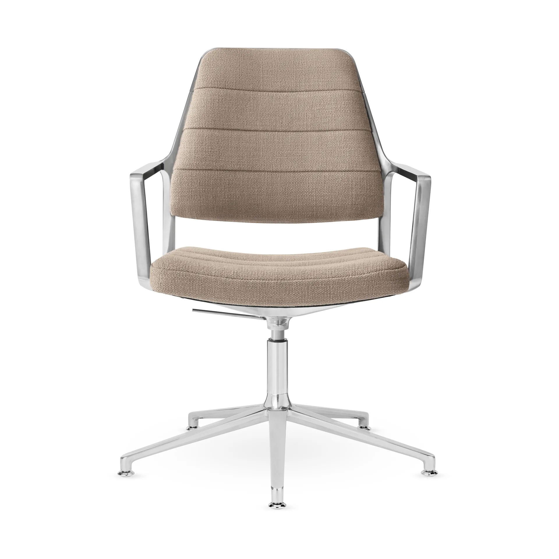 Vipp455+ Swivel chair kontorsstol, Tide dark sand-polished aluminium Vipp