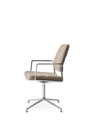 Vipp455 Swivel chair kontorsstol - Tide dark sand-polished aluminium - Vipp