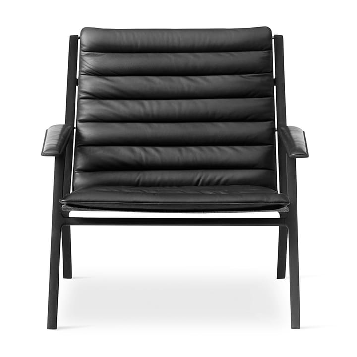 Vipp456 loungefåtölj - Black aluminium-black leather - Vipp