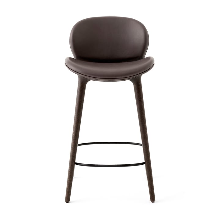 Vipp465 Lodge barstol, Dark oak-dark brown leather Vipp